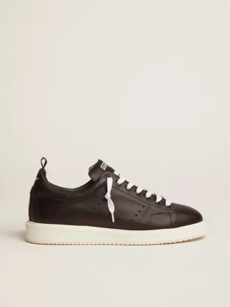 Adidași Starter din piele neagră Adidași Starter din piele neagră