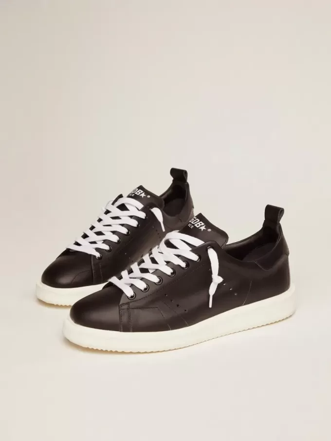 Adidași Starter din piele neagră
