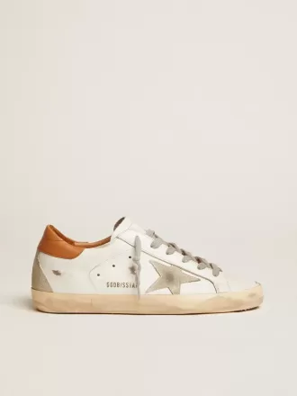 Adidași Super-Star pentru femei, cu stea din piele de căprioară și talpă maro Adidași Super-Star pentru femei, cu stea din piele de căprioară și talpă maro