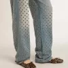 Balerini Amy din piele de ponei bej cu imprimeu leopard