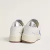 Ball Star cu stea din piele albastră deschisă și călcâi din piele argintie Ball Star cu stea din piele albastră deschisă și călcâi din piele argintie