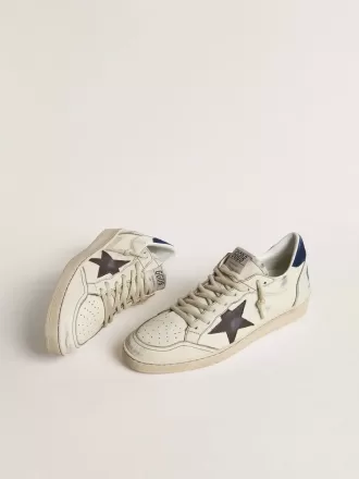 Ball Star cu stea neagră și călcâi din piele de căprioară albastră Ball Star cu stea neagră și călcâi din piele de căprioară albastră