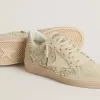 Ball Star din piele de căprioară cu cristale Swarovski și perle și stea din piele Ball Star din piele de căprioară cu cristale Swarovski și perle și stea din piele