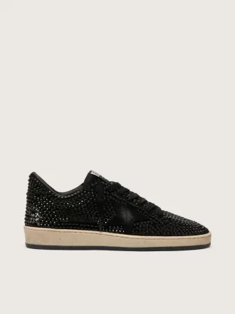 Ball Star din piele de căprioară cu cristale Swarovski negre și stea din piele de căprioară neagră Ball Star din piele de căprioară cu cristale Swarovski negre și stea din piele de căprioară neagră