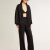 Ball Star din piele de căprioară cu cristale Swarovski negre și stea din piele de căprioară neagră Ball Star din piele de căprioară cu cristale Swarovski negre și stea din piele de căprioară neagră
