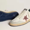 Ball Star din piele nappa cu stea din nubuc maro și călcâi din piele nappa Ball Star din piele nappa cu stea din nubuc maro și călcâi din piele nappa
