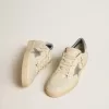 Ball Star din piele nappa cu stea din piele de căprioară gri și bandă la călcâi Ball Star din piele nappa cu stea din piele de căprioară gri și bandă la călcâi