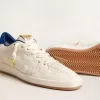 Ball Star din piele nappa perforată, cu stea albă și bandă albastră din nailon pe călcâi Ball Star din piele nappa perforată, cu stea albă și bandă albastră din nailon pe călcâi