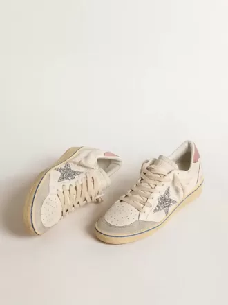 Ball Star LTD cu stea strălucitoare și călcâi din piele de căprioară roz Ball Star LTD cu stea strălucitoare și călcâi din piele de căprioară roz