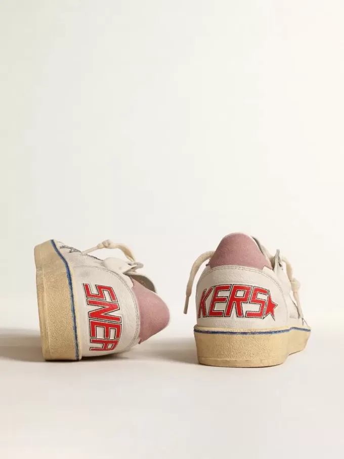 Ball Star LTD cu stea strălucitoare și călcâi din piele de căprioară roz Ball Star LTD cu stea strălucitoare și călcâi din piele de căprioară roz
