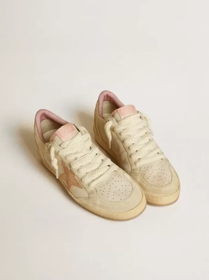 Ball Star LTD din piele și piele întoarsă, cu stea și călcâi din piele întoarsă Ball Star LTD din piele și piele întoarsă, cu stea și călcâi din piele întoarsă