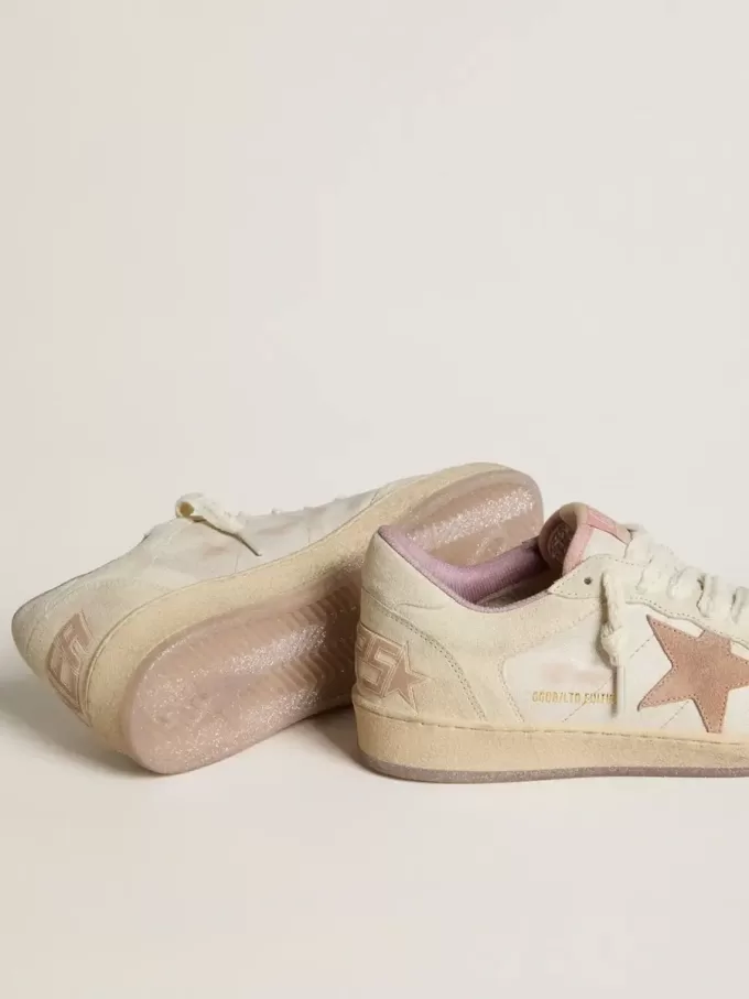 Ball Star LTD din piele și piele întoarsă, cu stea și călcâi din piele întoarsă Ball Star LTD din piele și piele întoarsă, cu stea și călcâi din piele întoarsă