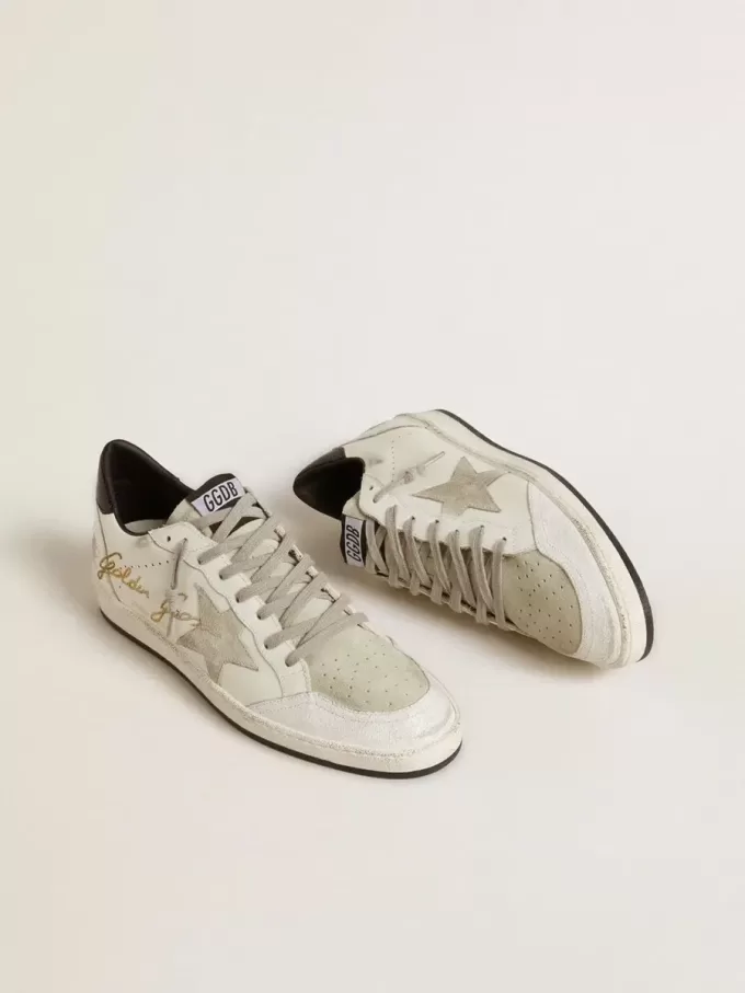 Ball Star LTD pentru bărbați, cu stea din piele de căprioară și călcâi din piele texturată Ball Star LTD pentru bărbați, cu stea din piele de căprioară și călcâi din piele texturată