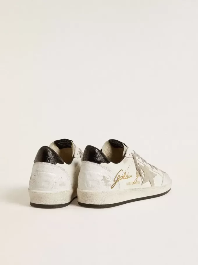 Ball Star LTD pentru bărbați, cu stea din piele de căprioară și călcâi din piele texturată Ball Star LTD pentru bărbați, cu stea din piele de căprioară și călcâi din piele texturată