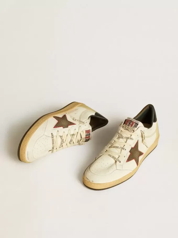Ball Star LTD pentru bărbați, cu stea din plasă și călcâi din piele albastru închis Ball Star LTD pentru bărbați, cu stea din plasă și călcâi din piele albastru închis
