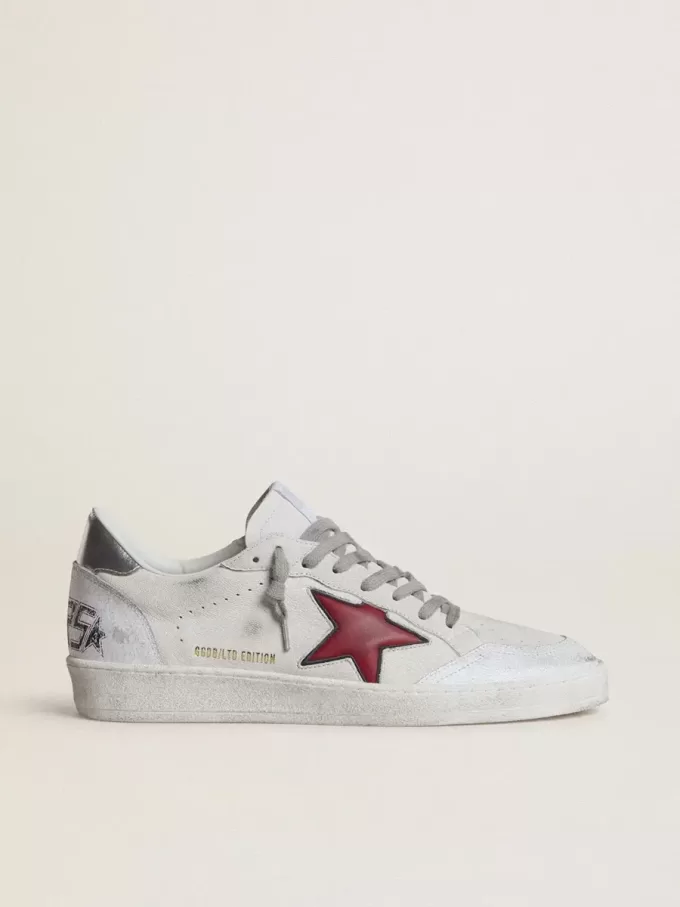 Ball Star LTD pentru bărbați, cu stea roșie și talpă argintie Ball Star LTD pentru bărbați, cu stea roșie și talpă argintie