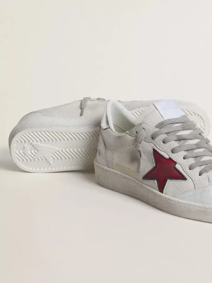 Ball Star LTD pentru bărbați, cu stea roșie și talpă argintie Ball Star LTD pentru bărbați, cu stea roșie și talpă argintie