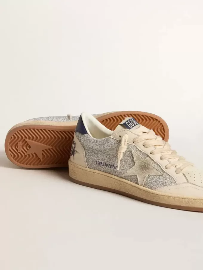 Ball Star LTD pentru femei, cu cristale Swarovski și piele, cu stea laminată aurie