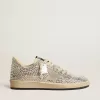 Ball Star LTD pentru femei, cu cristale Swarovski și stea din piele de căprioară gri