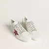 Ball Star LTD pentru femei, cu stea roșie și talpă argintie Ball Star LTD pentru femei, cu stea roșie și talpă argintie