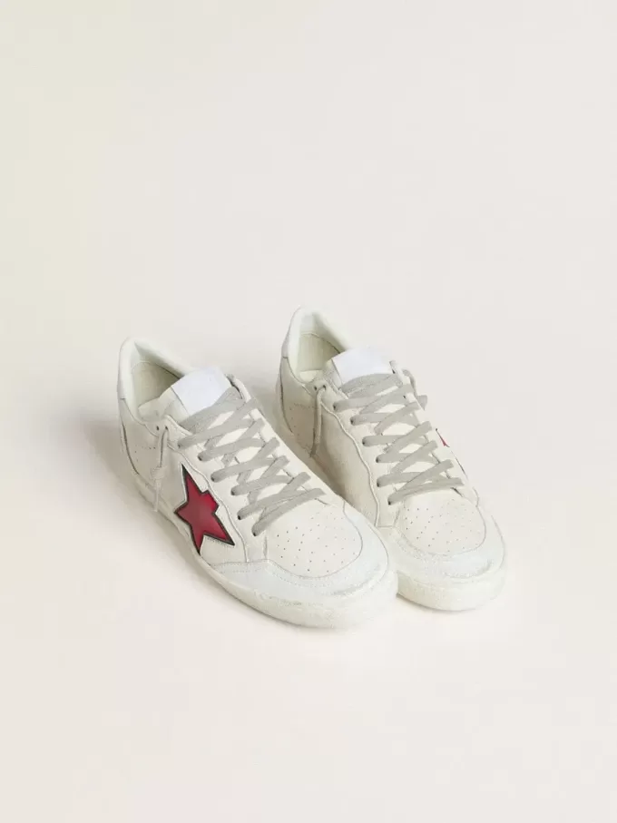 Ball Star LTD pentru femei, cu stea roșie și talpă argintie Ball Star LTD pentru femei, cu stea roșie și talpă argintie