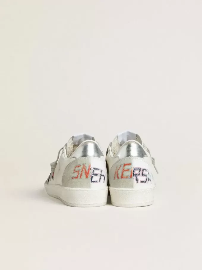 Ball Star LTD pentru femei, cu stea roșie și talpă argintie Ball Star LTD pentru femei, cu stea roșie și talpă argintie