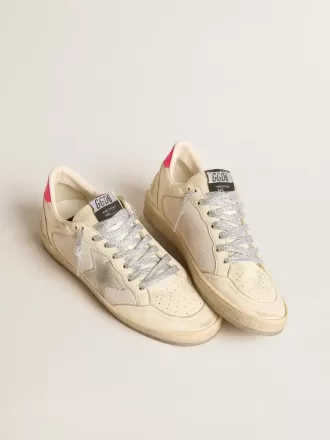 Ball Star LTD pentru femei, din piele nappa și plasă, cu stea din piele de căprioară și căptușeală din piele la călcâi Ball Star LTD pentru femei, din piele nappa și plasă, cu stea din piele de căprioară și căptușeală din piele la călcâi