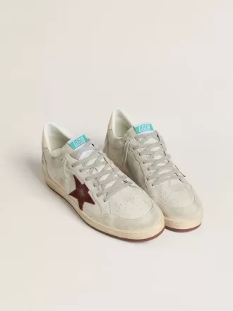 Ball Star pentru bărbați din nubuc cu imprimeu crocodil și stea din piele de căprioară burgundă Ball Star pentru bărbați din nubuc cu imprimeu crocodil și stea din piele de căprioară burgundă