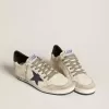 Ball Star pentru bărbați din piele nappa, cu stea din piele și călcâi din piele metalizată Ball Star pentru bărbați din piele nappa, cu stea din piele și călcâi din piele metalizată