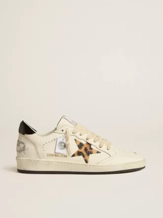 Ball Star pentru femei, cu stea cu imprimeu leopard, împodobită cu cristale Swarovski