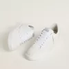 Ball Star pentru femei, cu stea din piele albă și bandă la călcâi Ball Star pentru femei, cu stea din piele albă și bandă la călcâi