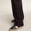 Ball Star pentru femei, cu strasuri, stea din piele și călcâi din piele metalizată Ball Star pentru femei, cu strasuri, stea din piele și călcâi din piele metalizată