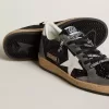 Ball Star pentru femei, cu strasuri, stea din piele și călcâi din piele metalizată Ball Star pentru femei, cu strasuri, stea din piele și călcâi din piele metalizată