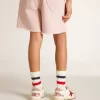 Ball Star Young din piele nappa cu stea din piele nappa și călcâi din piele de căprioară roz Ball Star Young din piele nappa cu stea din piele nappa și călcâi din piele de căprioară roz