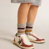 Ball Star Young din piele nappa cu stea neagră și inserții din piele roșie Ball Star Young din piele nappa cu stea neagră și inserții din piele roșie