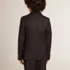 Blazer albastru închis cu două rânduri de nasturi pentru băieți Blazer albastru închis cu două rânduri de nasturi pentru băieți