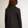 Blazer albastru închis cu nasturi dublu-breast pentru băieți Blazer albastru închis cu nasturi dublu-breast pentru băieți