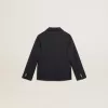Blazer albastru închis cu nasturi dublu-breast pentru băieți Blazer albastru închis cu nasturi dublu-breast pentru băieți