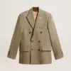 Blazer bărbătesc cu două rânduri de nasturi din lână Shetland Blazer bărbătesc cu două rânduri de nasturi din lână Shetland
