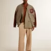 Blazer bărbătesc cu două rânduri de nasturi din lână Shetland Blazer bărbătesc cu două rânduri de nasturi din lână Shetland