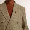Blazer bărbătesc cu două rânduri de nasturi din lână Shetland Blazer bărbătesc cu două rânduri de nasturi din lână Shetland
