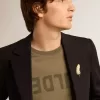 Blazer bărbătesc cu un singur rând de nasturi, din gabardină de lână albastru închis Blazer bărbătesc cu un singur rând de nasturi, din gabardină de lână albastru închis
