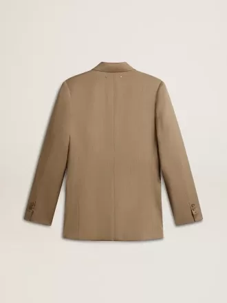 Blazer cu două rânduri de nasturi, culoare gri porumbel, pentru femei