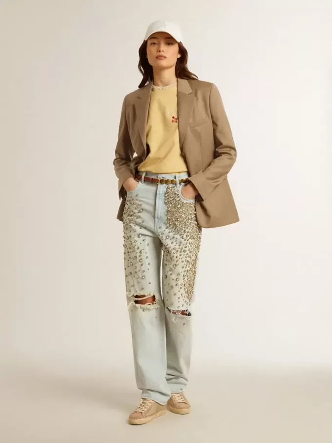 Blazer cu două rânduri de nasturi, culoare gri porumbel, pentru femei Blazer cu două rânduri de nasturi, culoare gri porumbel, pentru femei