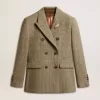 Blazer cu două rânduri de nasturi pentru femei, din lână Shetland Blazer cu două rânduri de nasturi pentru femei, din lână Shetland