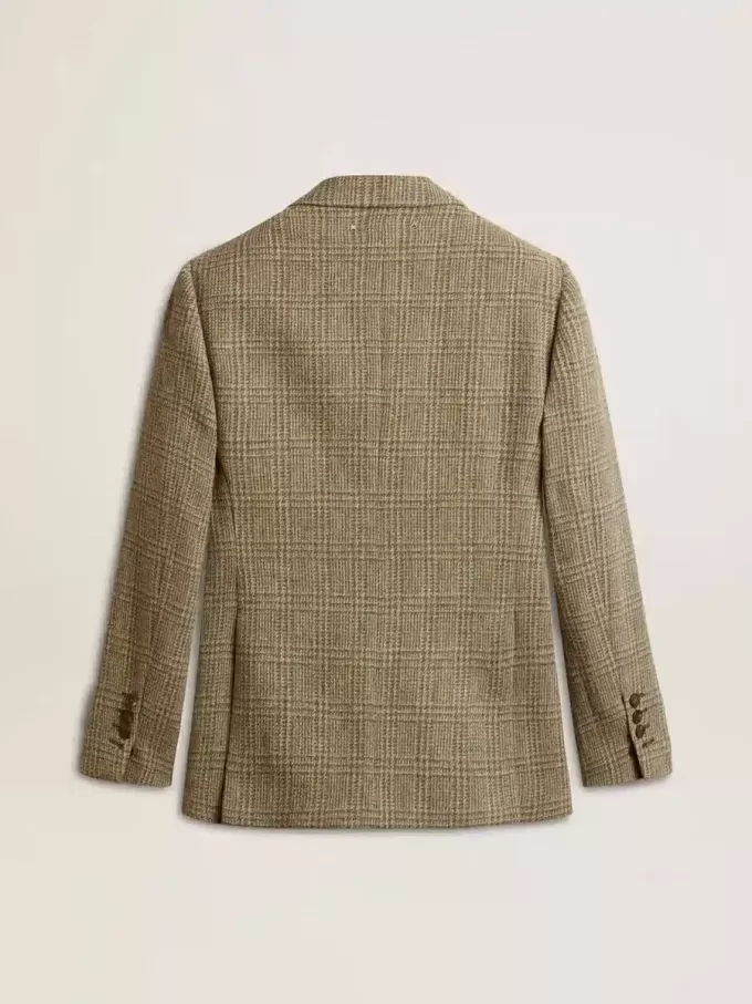 Blazer cu două rânduri de nasturi pentru femei, din lână Shetland Blazer cu două rânduri de nasturi pentru femei, din lână Shetland