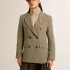 Blazer cu două rânduri de nasturi pentru femei, din lână Shetland Blazer cu două rânduri de nasturi pentru femei, din lână Shetland