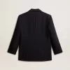 Blazer negru din amestec de lână pentru femei Blazer negru din amestec de lână pentru femei