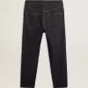 Blugi pentru bărbați, de culoare albastru închis, din denim spălat o singură dată Blugi pentru bărbați, de culoare albastru închis, din denim spălat o singură dată