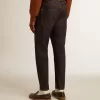 Blugi pentru bărbați, de culoare albastru închis, din denim spălat o singură dată Blugi pentru bărbați, de culoare albastru închis, din denim spălat o singură dată